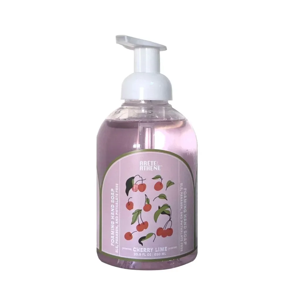NEW Arete & Athene Cherry Lime Scented Liquid Foaming Hand Soap